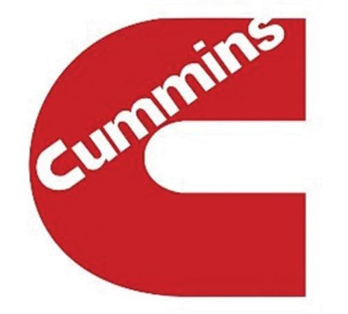 Red "C" logo of Cummins with the brand name vertically inside the letter. The design is bold, conveying strength and reliability.